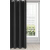 ZATEMŇOVACÍ ZÁVĚS NA KROUŽCÍCH ADLEY 135X250 CM ČERNÁ