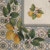 GOBELÍNOVÝ UBRUS LEMON 100X100 CM VZOROVANÝ