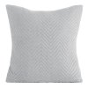 DEKORAČNÍ POVLAK NA POLŠTÁŘ LEN3 45X45 CM STŘÍBRNÁ
