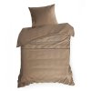 MAKOSATENOVÉ POVLEČENÍ EVA MINGE ELEGANT1E 160X200 CM, 2 KS 70X80 CM SVĚTLEHNĚDÉ
