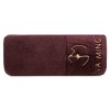 BAVLNĚNÝ RUČNÍK EVA MINGE GAJA 70X140 CM BORDOVÁ