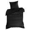 MAKOSATENOVÉ POVLEČENÍ EVA MINGE ELEGANT1B 160X200 CM, 2 KS 70X80 CM ČERNÉ