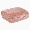 FLANELOVÁ DEKA ZOE2 150X200 CM PUDROVÁ