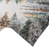 VÁNOČNÍ GOBELÍNOVÝ UBRUS FOREST 100X100 CM VZOROVANÝ