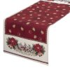 VÁNOČNÍ GOBELÍNOVÝ BĚHOUN NA STŮL MERRY 40X100 CM VZOROVANÁ