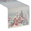 VÁNOČNÍ GOBELÍNOVÝ BĚHOUN NA STŮL NOELVILLE 40X100 CM VZOROVANÝ