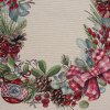 VÁNOČNÍ GOBELÍNOVÝ UBRUS GARLAND 140X180 CM VZOROVANÝ