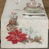 VÁNOČNÍ GOBELÍNOVÝ BĚHOUN NA STŮL MERRY 45X140 CM VZOROVANÝ