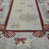 VÁNOČNÍ GOBELÍNOVÝ UBRUS NA STŮL BOW 140X180 CM VZOROVANÝ