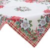 VÁNOČNÍ GOBELÍNOVÝ UBRUS NA STŮL MERRY 140X180 CM VZOROVANÝ
