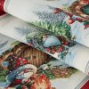 VÁNOČNÍ GOBELÍNOVÝ BĚHOUN NA STŮL XMAS 40X100 CM VZOROVANÁ