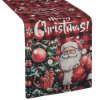 VÁNOČNÍ BĚHOUN NA STŮL SANTA CLAUS 33X183 CM VZOROVANÝ
