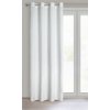 ZATEMŇOVACÍ ZÁVĚS NA KROUŽCÍCH MELANIE 140X260 CM BÍLÁ