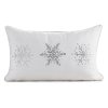 VÁNOČNÍ DEKORAČNÍ POVLAK NA POLŠTÁŘ FLAKE 30X50 CM VZOROVANÁ