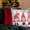 VÁNOČNÍ DEKORAČNÍ POVLAK NA POLŠTÁŘ GOBLIN 45X45 CM VZOROVANÁ