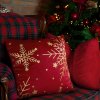 VÁNOČNÍ DEKORAČNÍ POVLAK NA POLŠTÁŘ ELEGANCE2 45X45 CM VZOROVANÁ