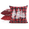 VÁNOČNÍ DEKORAČNÍ POVLAK NA POLŠTÁŘ TREE 45X45 CM VZOROVANÁ
