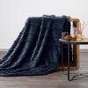 FLANELOVÁ DEKA NINA 200X220 CM TMAVĚMODRÁ