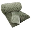 CHLUPATÁ DEKA KATE 150X200 CM OLIVOVÁ
