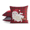 VÁNOČNÍ DEKORAČNÍ POVLAK NA POLŠTÁŘ MERRY2 45X45 CM VZOROVANÁ