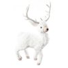VÁNOČNÍ FIGURKA REINDEER 27X13X48 CM BÍLÁ