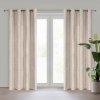 ZÁVĚS NA KROUŽCÍCH ADELINA 140X250 CM BÉŽOVÁ