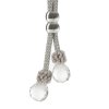 DEKORAČNÍ ŠNŮRA NA ZÁVĚS MARI STŘÍBRNÁ