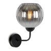 lampa kinkiet scienny grafitowy costa szklany kula glamour do salonu sypialni glamour e27