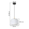 lampa wiszaca sufitowa zyrandol riffle pojedynczy bialy szklany ryflowany walec glamour