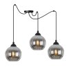 lampa wiszaca sufitowa zyrandol grafitowy costa czarny pajak loft glamour nad stol i wyspe e27