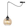 lampa wiszaca sufitowa zyrandol miodowy costa czarny pajak loft nad stol i wyspe e27