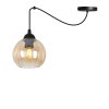 lampa wiszaca sufitowa zyrandol miodowy costa czarny pajak loft nad stol i wyspe e27