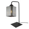 lampa stolowa lampka nocna grafitowy klosz riffle szklany ryflowany nowoczesny e27