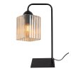 lampa stolowa lampka nocna topazowy klosz riffle szklany do sypialni salonu glamour