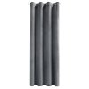 ZATEMŇOVACÍ ZÁVĚS NA KROUŽCÍCH DARLA SADA 2KS 140X250 CM GRAFITOVÁ