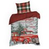 VÁNOČNÍ RENFORCÉ POVLEČENÍ XMAS 160X200 CM, 2 KS 70X80 CM VZOROVANÉ