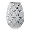 KERAMICKÁ VÁZA SAELA 20X10X26 CM STŘÍBRNÁ
