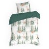 VÁNOČNÍ RENFORCÉ POVLEČENÍ DEER 140X200 CM, 1 KS 70X80 CM VZOROVANÉ