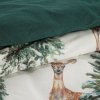 VÁNOČNÍ RENFORCÉ POVLEČENÍ DEER 200X220 CM, 2 KS 70X80 CM VZOROVANÉ
