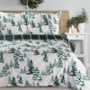 VÁNOČNÍ SATÉNOVÉ POVLEČENÍ WINTER 160X200 CM, 2 KS 70X80 CM VZOROVANÉ