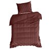 SATÉNOVÉ POVLEČENÍ VERA 160X200 CM, 2 KS 70X80 CM BORDOVÉ