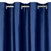 VÁNOČNÍ ZATEMŇOVACÍ ZÁVĚS NA KROUŽCÍCH CAROL 140X250 CM TMAVĚMODRÁ