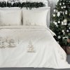 VÁNOČNÍ POVLEČENÍ Z MIKROVLÁKNA SNOWFLAKE 140X200 CM, 1 KS 70X80 CM VZOROVANÉ