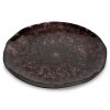 SKLENĚNÝ DEKORAČNÍ TALÍŘ PATI (03) (FI) 31X2 CM HNĚDÝ