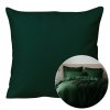 poszewka satyna bawelna zielen butelkowa 036 40x40