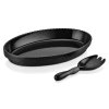 x mel olie set salatkowy owalny czern 2 szt