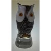 figura szklana sowa na podstawie 19cm
