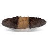 DEKORAČNÍ SKLENĚNÁ MISKA DEMI (02) (FI) 39X8 CM HNĚDÁ