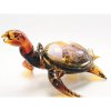 figura szklana zolw z meduza amber 28cm