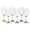 bohemia rainbow kieliszek 550ml woda kpl 6 szt